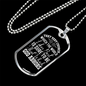 God Abhors Necklace Stainless Steel or 18k Gold Dog Tag 24" Chain-Express Your Love Gifts