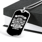God All Possible Matthew 19:26 Necklace Stainless Steel or 18k Gold Dog Tag 24" Chain-Express Your Love Gifts
