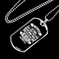 God All Possible Matthew 19:26 Necklace Stainless Steel or 18k Gold Dog Tag 24" Chain-Express Your Love Gifts