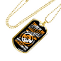 God Author Of Destiny Necklace Stainless Steel or 18k Gold Dog Tag 24" Chain-Express Your Love Gifts