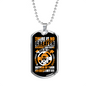 God Author Of Destiny Necklace Stainless Steel or 18k Gold Dog Tag 24" Chain-Express Your Love Gifts