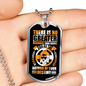 God Author Of Destiny Necklace Stainless Steel or 18k Gold Dog Tag 24" Chain-Express Your Love Gifts