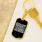 God Authors Your Destiny Romans 8:28-29 Keychain Stainless Steel or 18k Gold Dog Tag Keyring-Express Your Love Gifts