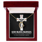 God Bless Nurses Healthcare Medical Worker Nurse Appreciation Gift Forever Necklace w Message Card-Express Your Love Gifts