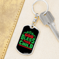 God Bless This Child Keychain Stainless Steel or 18k Gold Dog Tag Keyring-Express Your Love Gifts