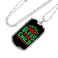 God Bless This Child Necklace Stainless Steel or 18k Gold Dog Tag 24" Chain-Express Your Love Gifts
