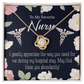 God Bless You Abundantly! Healthcare Medical Worker Nurse Appreciation Gift Infinity Knot Necklace Message Card-Express Your Love Gifts