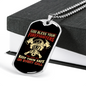 God Bless Your Firefighters Necklace Stainless Steel or 18k Gold Dog Tag 24" Chain-Express Your Love Gifts