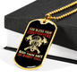 God Bless Your Firefighters Necklace Stainless Steel or 18k Gold Dog Tag 24" Chain-Express Your Love Gifts