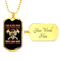 God Bless Your Firefighters Necklace Stainless Steel or 18k Gold Dog Tag 24" Chain-Express Your Love Gifts