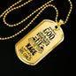 God Calms The Storm Stainless Steel or 18k Gold Dog Tag 24"-Express Your Love Gifts