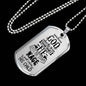 God Calms The Storm Stainless Steel or 18k Gold Dog Tag 24"-Express Your Love Gifts