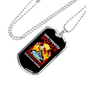 God Created Police Firefighter Gift Stainless Steel or 18k Gold Dog Tag 24" Chain-Express Your Love Gifts