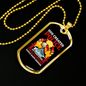 God Created Police Firefighter Gift Stainless Steel or 18k Gold Dog Tag 24" Chain-Express Your Love Gifts