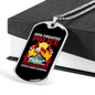 God Created Police Firefighter Gift Stainless Steel or 18k Gold Dog Tag 24" Chain-Express Your Love Gifts