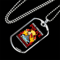 God Created Police Firefighter Gift Stainless Steel or 18k Gold Dog Tag 24" Chain-Express Your Love Gifts
