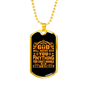 God Don't Stress You Necklace Stainless Steel or 18k Gold Dog Tag 24" Chain-Express Your Love Gifts
