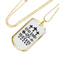 God Faith Success Crosses Necklace Stainless Steel or 18k Gold Dog Tag 24" Chain-Express Your Love Gifts