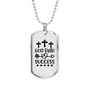 God Faith Success Crosses Necklace Stainless Steel or 18k Gold Dog Tag 24" Chain-Express Your Love Gifts