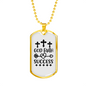 God Faith Success Crosses Necklace Stainless Steel or 18k Gold Dog Tag 24" Chain-Express Your Love Gifts