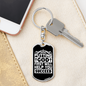God First Keychain Stainless Steel or 18k Gold Dog Tag Keyring-Express Your Love Gifts