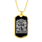 God First Necklace Stainless Steel or 18k Gold Dog Tag 24" Chain-Express Your Love Gifts