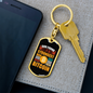God Found Bitcoin Crypto Keychain Stainless Steel or 18k Gold Dog Tag Keyring-Express Your Love Gifts