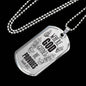 God Guides & Provides Necklace Stainless Steel or 18k Gold Dog Tag 24"-Express Your Love Gifts