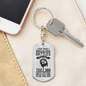 God Has A Plan Keychain Stainless Steel or 18k Gold Dog Tag Keyring-Express Your Love Gifts