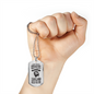 God Has Plan For You Necklace Stainless Steel or 18k Gold Dog Tag 24" Chain-Express Your Love Gifts