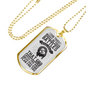 God Has Plan For You Necklace Stainless Steel or 18k Gold Dog Tag 24" Chain-Express Your Love Gifts