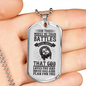 God Has Plan For You Necklace Stainless Steel or 18k Gold Dog Tag 24" Chain-Express Your Love Gifts