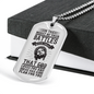 God Has Plan For You Necklace Stainless Steel or 18k Gold Dog Tag 24" Chain-Express Your Love Gifts