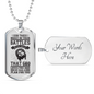 God Has Plan For You Necklace Stainless Steel or 18k Gold Dog Tag 24" Chain-Express Your Love Gifts