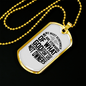 God Has Provided Necklace Stainless Steel or 18k Gold Dog Tag 24" Chain-Express Your Love Gifts