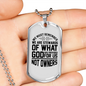 God Has Provided Necklace Stainless Steel or 18k Gold Dog Tag 24" Chain-Express Your Love Gifts