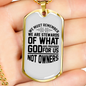 God Has Provided Necklace Stainless Steel or 18k Gold Dog Tag 24" Chain-Express Your Love Gifts