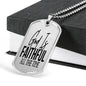 God Is Faithful All The Time Psalm 119:90 Necklace Stainless Steel or 18k Gold Dog Tag 24" Chain-Express Your Love Gifts