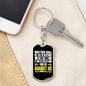 God Is For Us Romans 8:31 Keychain Stainless Steel or 18k Gold Dog Tag Keyring-Express Your Love Gifts