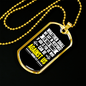 God Is For Us Romans 8:31 Necklace Stainless Steel or 18k Gold Dog Tag 24" Chain-Express Your Love Gifts