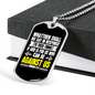 God Is For Us Romans 8:31 Necklace Stainless Steel or 18k Gold Dog Tag 24" Chain-Express Your Love Gifts