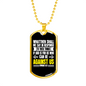 God Is For Us Romans 8:31 Necklace Stainless Steel or 18k Gold Dog Tag 24" Chain-Express Your Love Gifts