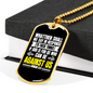 God Is For Us Romans 8:31 Necklace Stainless Steel or 18k Gold Dog Tag 24" Chain-Express Your Love Gifts