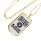 God Is Glorified Necklace Stainless Steel or 18k Gold Dog Tag 24" Chain-Express Your Love Gifts