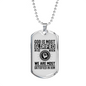 God Is Glorified Necklace Stainless Steel or 18k Gold Dog Tag 24" Chain-Express Your Love Gifts