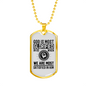 God Is Glorified Necklace Stainless Steel or 18k Gold Dog Tag 24" Chain-Express Your Love Gifts