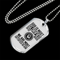 God Is Glorified Necklace Stainless Steel or 18k Gold Dog Tag 24" Chain-Express Your Love Gifts