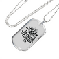 God Is Good Necklace Stainless Steel or 18k Gold Dog Tag 24" Chain-Express Your Love Gifts