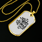 God Is Good Necklace Stainless Steel or 18k Gold Dog Tag 24" Chain-Express Your Love Gifts