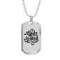 God Is Good Necklace Stainless Steel or 18k Gold Dog Tag 24" Chain-Express Your Love Gifts